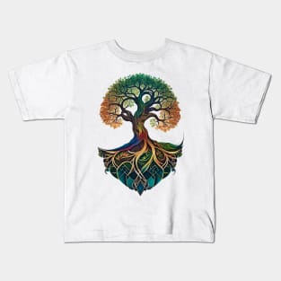 Rainbow Tree of Life Kids T-Shirt